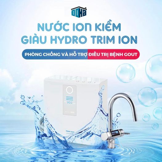 Nước ion kiềm giàu Hydro trim ion- phòng chống và hỗ trợ điều trị bệnh Gout