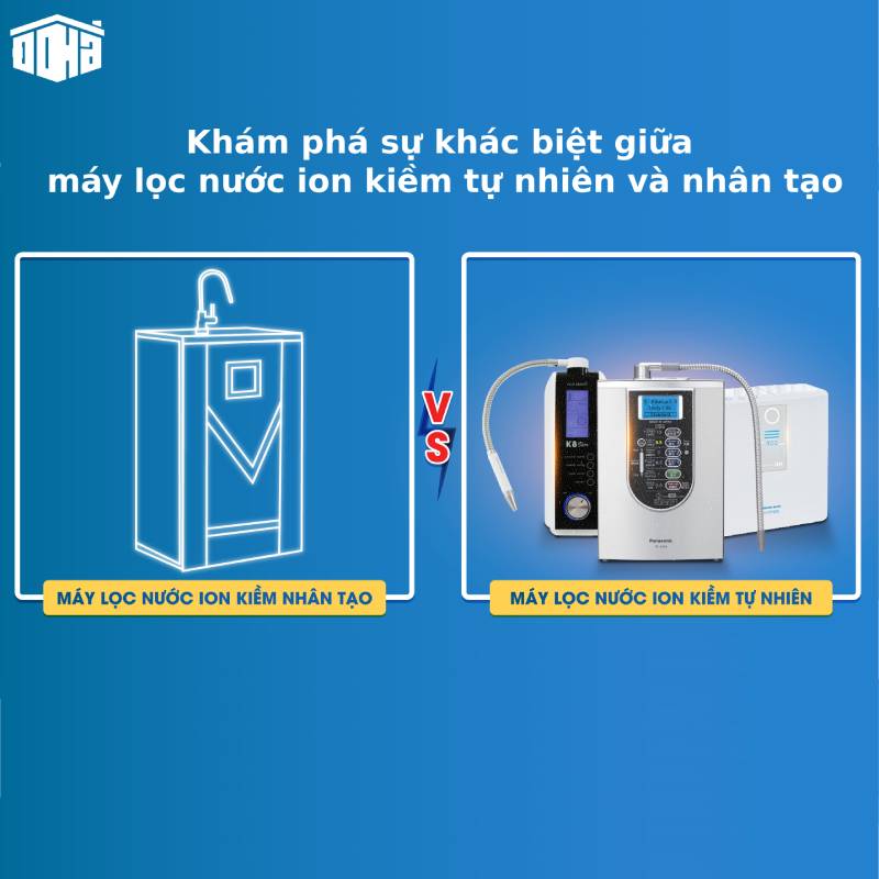 Khám phá sự khác biệt giữa máy lọc nước ion kiềm tự nhiên và nhân tạo