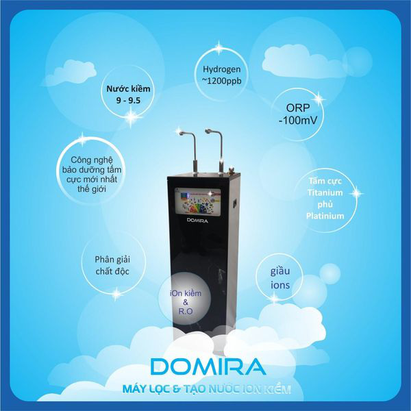 Máy Lọc Nước Ion Kiềm Domira