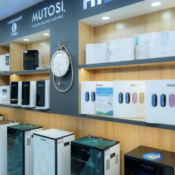 Máy lọc nước Cây Nóng Lạnh DOMIRA RF86 2 vòi cổ ngỗng 6 lõi