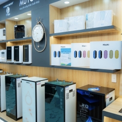 Máy lọc nước Cây Nóng Lạnh DOMIRA RF86 2 vòi cổ ngỗng 6 lõi